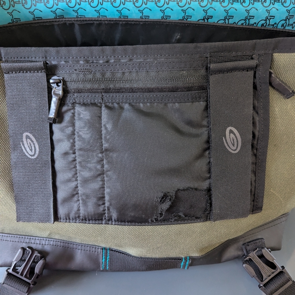 Timbuk2 Stork Messenger Diaper Bag Green Coated‎ Canvas - Picture 13 of 15